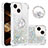 Funda Silicona Carcasa Goma Bling-Bling con Anillo de dedo Soporte S03 para Apple iPhone 14