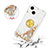 Funda Silicona Carcasa Goma Bling-Bling con Anillo de dedo Soporte S03 para Apple iPhone 14