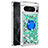 Funda Silicona Carcasa Goma Bling-Bling con Anillo de dedo Soporte S03 para Google Pixel 8 Pro 5G