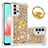 Funda Silicona Carcasa Goma Bling-Bling con Anillo de dedo Soporte S03 para Samsung Galaxy A32 4G