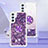 Funda Silicona Carcasa Goma Bling-Bling con Anillo de dedo Soporte YB1 para Samsung Galaxy Quantum4 5G