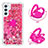 Funda Silicona Carcasa Goma Bling-Bling con Anillo de dedo Soporte YB1 para Samsung Galaxy Quantum4 5G