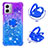 Funda Silicona Carcasa Goma Bling-Bling con Anillo de dedo Soporte YB2 para Motorola Moto G 5G (2023)