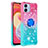 Funda Silicona Carcasa Goma Bling-Bling con Anillo de dedo Soporte YB2 para Samsung Galaxy A04 4G