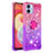 Funda Silicona Carcasa Goma Bling-Bling con Anillo de dedo Soporte YB2 para Samsung Galaxy F04