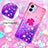 Funda Silicona Carcasa Goma Bling-Bling con Anillo de dedo Soporte YB2 para Samsung Galaxy F04