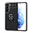 Funda Silicona Carcasa Ultrafina Goma con Magnetico Anillo de dedo Soporte A03 para Samsung Galaxy S21 FE 5G