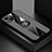 Funda Silicona Carcasa Ultrafina Goma con Magnetico Anillo de dedo Soporte A04 para Apple iPhone 13 Mini