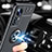 Funda Silicona Carcasa Ultrafina Goma con Magnetico Anillo de dedo Soporte A05 para Xiaomi Mi 12 5G