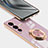 Funda Silicona Carcasa Ultrafina Goma con Magnetico Anillo de dedo Soporte AN1 para Vivo V23 Pro 5G