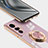 Funda Silicona Carcasa Ultrafina Goma con Magnetico Anillo de dedo Soporte AN1 para Vivo X70 5G