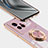 Funda Silicona Carcasa Ultrafina Goma con Magnetico Anillo de dedo Soporte AN1 para Vivo X80 5G