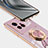 Funda Silicona Carcasa Ultrafina Goma con Magnetico Anillo de dedo Soporte AN2 para Vivo X80 5G