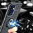 Funda Silicona Carcasa Ultrafina Goma con Magnetico Anillo de dedo Soporte JM1 para Oppo Find X5 Lite 5G