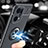 Funda Silicona Carcasa Ultrafina Goma con Magnetico Anillo de dedo Soporte JM1 para Oppo Find X5 Pro 5G