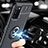 Funda Silicona Carcasa Ultrafina Goma con Magnetico Anillo de dedo Soporte JM1 para Samsung Galaxy A02s