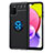Funda Silicona Carcasa Ultrafina Goma con Magnetico Anillo de dedo Soporte JM1 para Samsung Galaxy A03s