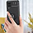 Funda Silicona Carcasa Ultrafina Goma con Magnetico Anillo de dedo Soporte JM1 para Samsung Galaxy A12