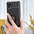 Funda Silicona Carcasa Ultrafina Goma con Magnetico Anillo de dedo Soporte JM1 para Samsung Galaxy A22s 5G
