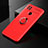 Funda Silicona Carcasa Ultrafina Goma con Magnetico Anillo de dedo Soporte para Xiaomi Redmi 9 India