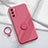 Funda Silicona Carcasa Ultrafina Goma con Magnetico Anillo de dedo Soporte S01 para Samsung Galaxy S20 FE 4G