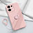 Funda Silicona Carcasa Ultrafina Goma con Magnetico Anillo de dedo Soporte S03 para Oppo Reno8 Pro 5G