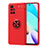 Funda Silicona Carcasa Ultrafina Goma con Magnetico Anillo de dedo Soporte SD1 para Xiaomi Redmi Note 11 4G (2021)