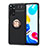Funda Silicona Carcasa Ultrafina Goma con Magnetico Anillo de dedo Soporte SD2 para Xiaomi Redmi Note 11 4G (2022)