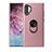 Funda Silicona Carcasa Ultrafina Goma con Magnetico Anillo de dedo Soporte T01 para Samsung Galaxy Note 10 Plus