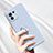 Funda Silicona Carcasa Ultrafina Goma con Magnetico Anillo de dedo Soporte T02 para Xiaomi Mi 11 Lite 5G