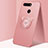 Funda Silicona Carcasa Ultrafina Goma con Magnetico Anillo de dedo Soporte T03 para Huawei Honor View 20