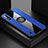 Funda Silicona Carcasa Ultrafina Goma con Magnetico Anillo de dedo Soporte X01L para Samsung Galaxy A01 SM-A015