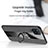 Funda Silicona Carcasa Ultrafina Goma con Magnetico Anillo de dedo Soporte X01L para Samsung Galaxy A12 5G