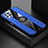 Funda Silicona Carcasa Ultrafina Goma con Magnetico Anillo de dedo Soporte X02L para Samsung Galaxy A22 4G