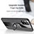 Funda Silicona Carcasa Ultrafina Goma con Magnetico Anillo de dedo Soporte X02L para Samsung Galaxy A52 5G