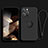 Funda Silicona Carcasa Ultrafina Goma con Magnetico Anillo de dedo Soporte YK1 para Apple iPhone 15 Pro Max