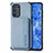 Funda Silicona Carcasa Ultrafina Goma con Magnetico S01D para Oppo Reno6 Pro 5G