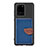 Funda Silicona Carcasa Ultrafina Goma con Magnetico S06D para Samsung Galaxy S20 Ultra 5G