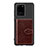 Funda Silicona Carcasa Ultrafina Goma con Magnetico S13D para Samsung Galaxy S20 Ultra 5G