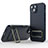 Funda Silicona Carcasa Ultrafina Goma con Soporte KC2 para Apple iPhone 15 Plus