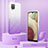 Funda Silicona Carcasa Ultrafina Transparente Goma Frontal y Trasera 360 Grados Gradiente YB2 para Samsung Galaxy A12