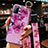 Funda Silicona Gel Goma Flores Carcasa para Oppo A72