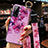 Funda Silicona Gel Goma Flores Carcasa para Vivo X51 5G