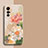 Funda Silicona Gel Goma Flores Carcasa para Vivo X70 5G