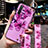 Funda Silicona Gel Goma Flores Carcasa S02 para Oppo K5