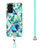 Funda Silicona Gel Goma Patron de Moda Carcasa con Acollador Cordon Lanyard Y01B para Samsung Galaxy Quantum2 5G