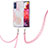 Funda Silicona Gel Goma Patron de Moda Carcasa con Acollador Cordon Lanyard Y01B para Samsung Galaxy S20 FE (2022) 5G