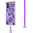 Funda Silicona Gel Goma Patron de Moda Carcasa con Acollador Cordon Lanyard Y01B para Samsung Galaxy S20 FE (2022) 5G