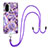 Funda Silicona Gel Goma Patron de Moda Carcasa con Acollador Cordon Lanyard Y01B para Xiaomi Mi 11X 5G