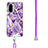 Funda Silicona Gel Goma Patron de Moda Carcasa con Acollador Cordon Lanyard Y01B para Xiaomi Mi 11X 5G